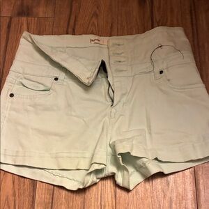 Women's Mint Green Shorts